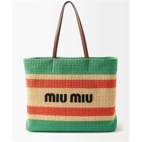 miu miu beach tote